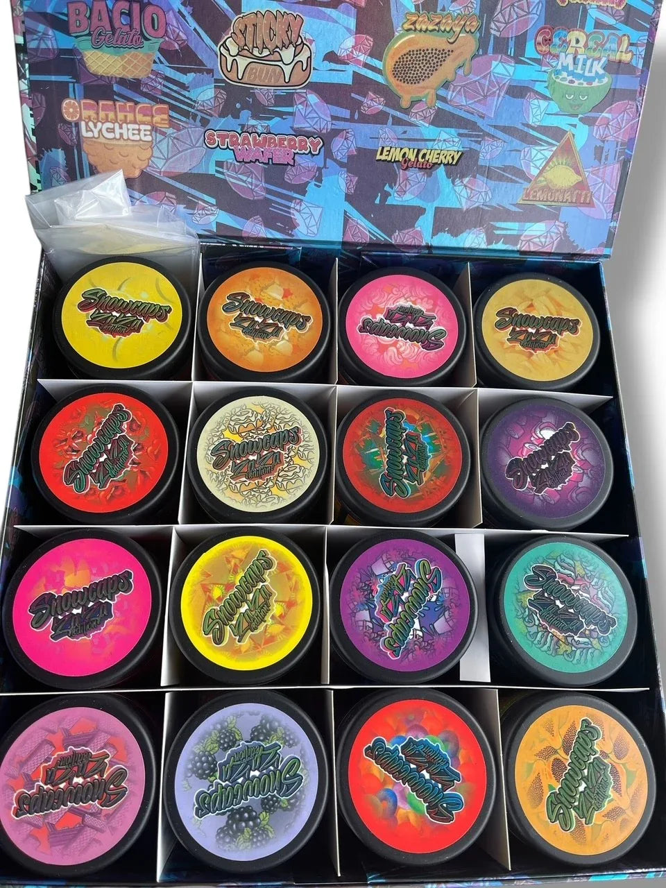 星屑のサリー① 25✖️20パネルキャンバス Persy Snowballs Zaza Edition 16-1oz Glass Jars - Varity Pack 16