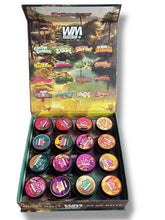 Load image into Gallery viewer, Whole Melt Oasis Edition 1oz Glass Jars - Varity Pack 16 Strains in box Empty Jars
