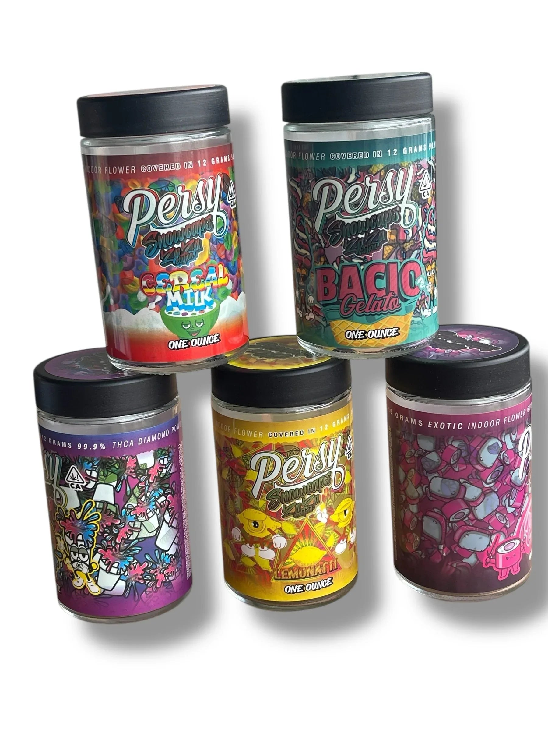 Persy Snowballs Zaza Edition 16-1oz Glass Jars - Varity Pack 16