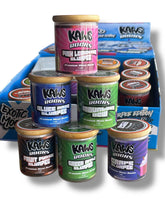 Load image into Gallery viewer, Kawz Exotic Slurpee Edition Moon Rocks 1oz Glass Jars - Varity Pack 16 Strains in box Empty Jars
