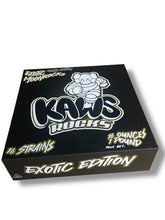 Load image into Gallery viewer, Kawz Exotic Edition Moon Rocks 1oz Glass Jars - Varity Pack 16 Strains in box Empty Jars (Copy)
