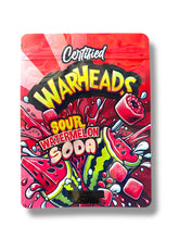 Load image into Gallery viewer, Warheads Sour watermelon Soda 1OZ 28G Mylar Bag (50 Count)
