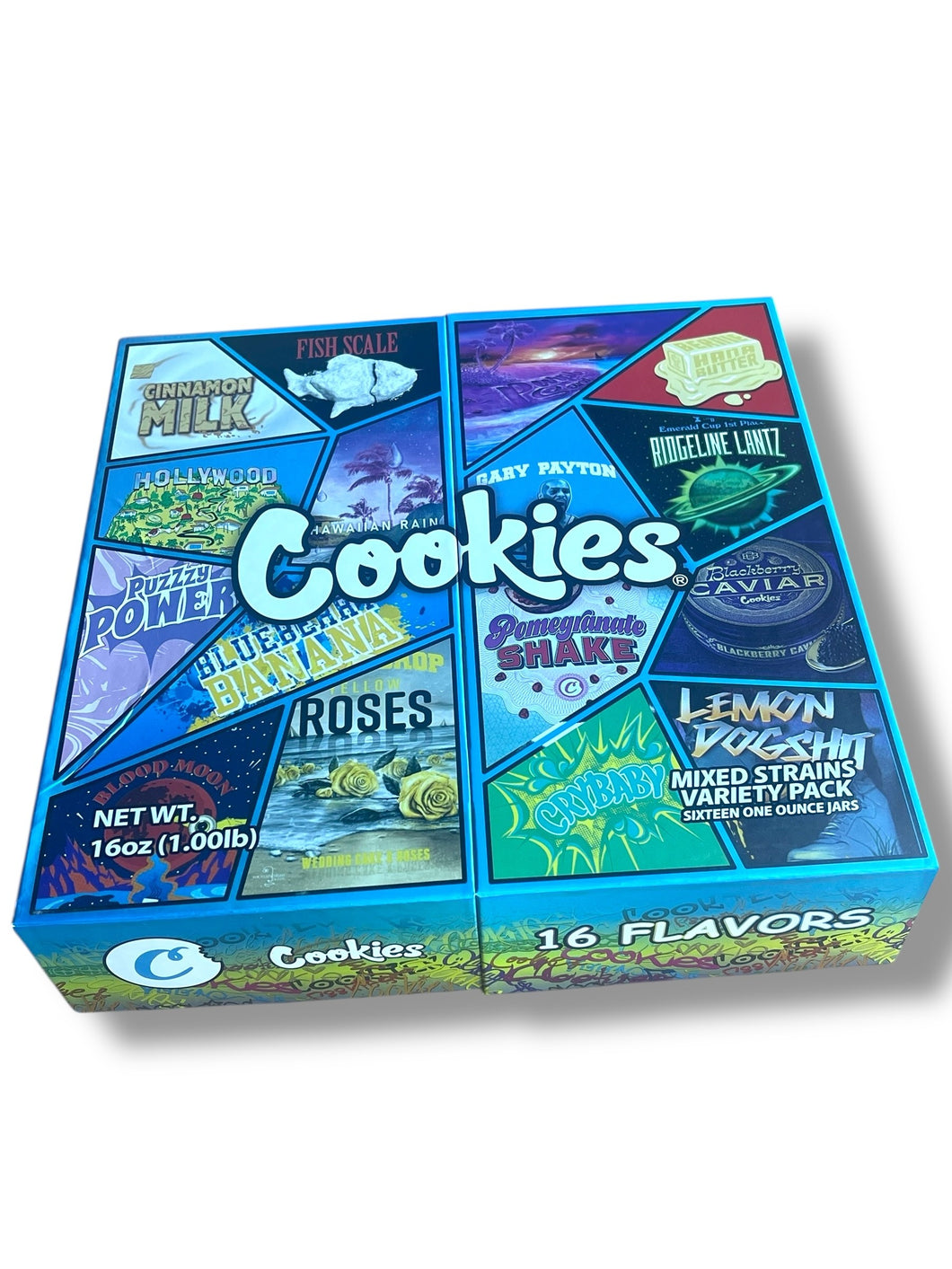 Cookies Variety Pack 16-1oz Jars in a box