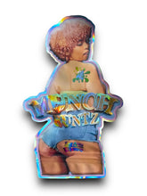 Load image into Gallery viewer, Munch Runtz Bay Area Candy 3.5G Mylar Bags Ice Spice Holographic cut out
