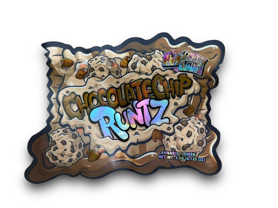 Chocolate Chip Runtz 3.5G Mylar Bags Holographic