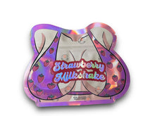 Load image into Gallery viewer, Strawberry Milkshake 3.5G Mylar Bags Holographic cut out
