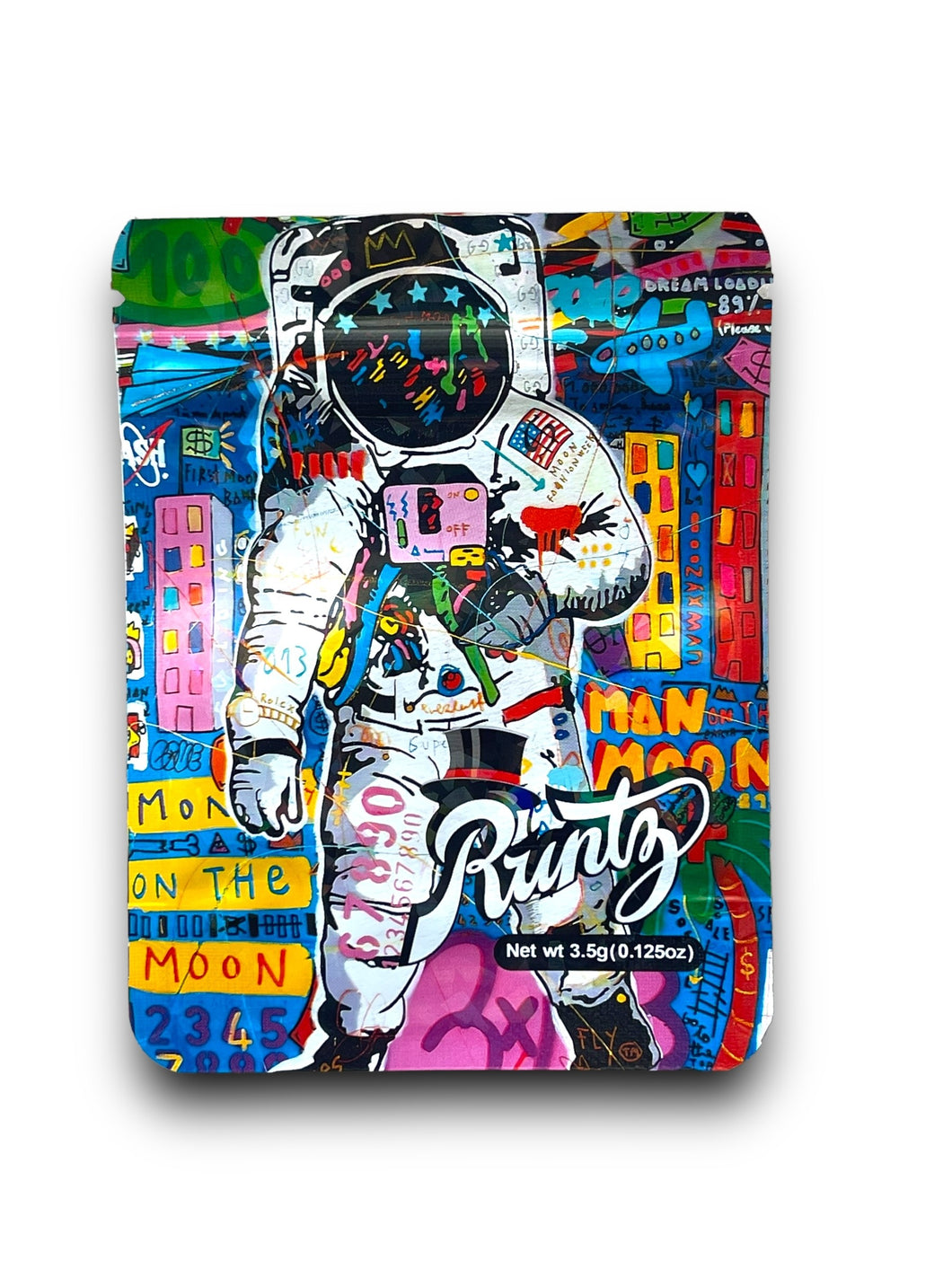 Runtz Man on Moon 3.5G Mylar Bags Holographic