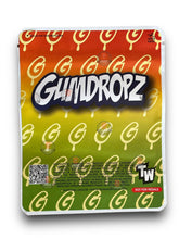 Load image into Gallery viewer, Sprinklez Gumdropz Kiwi Strawberry 3.5G Mylar Bags -With stickers and label
