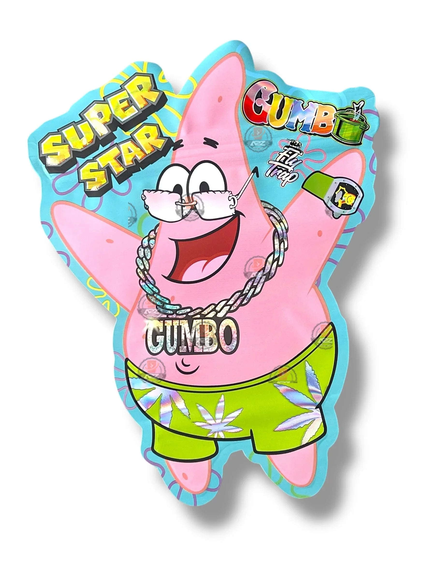 Super Star Gumbo 3.5g shape bag Fly trap – Black Unicorn Hub