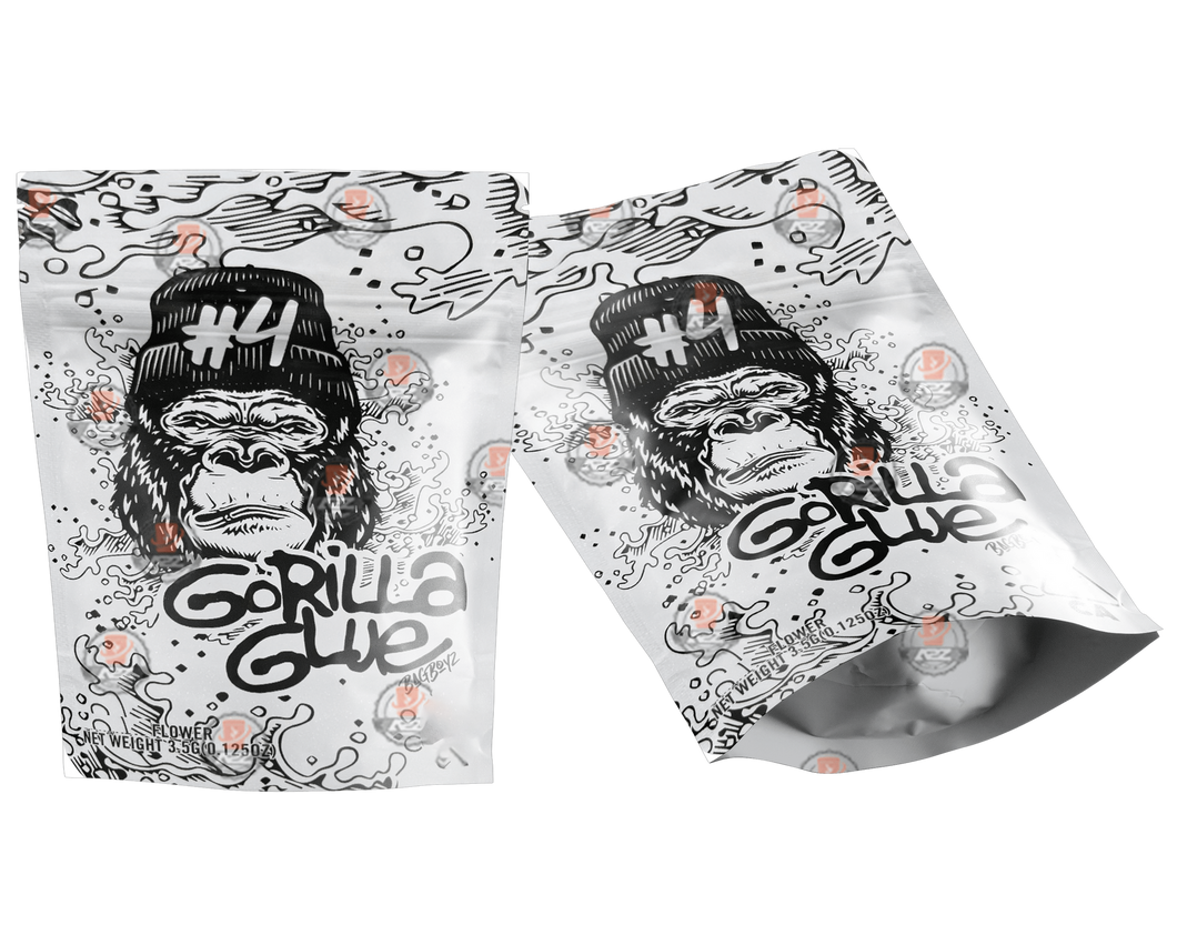 Gorilla Glue #4 Mylar zip lock bag 3.5G