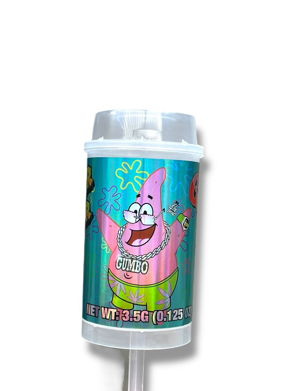 Popsicle Gumbo Super Star 3.5g Container Holographic sticker