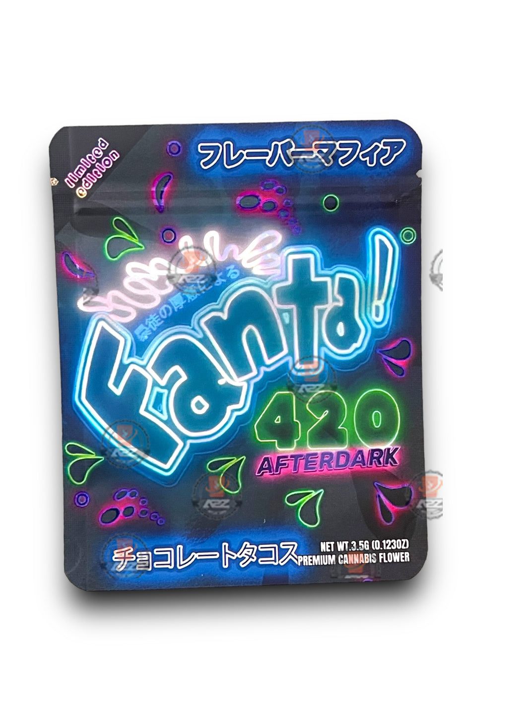 Fanta 420 After Dark 3.5G Mylar Bags Holographic