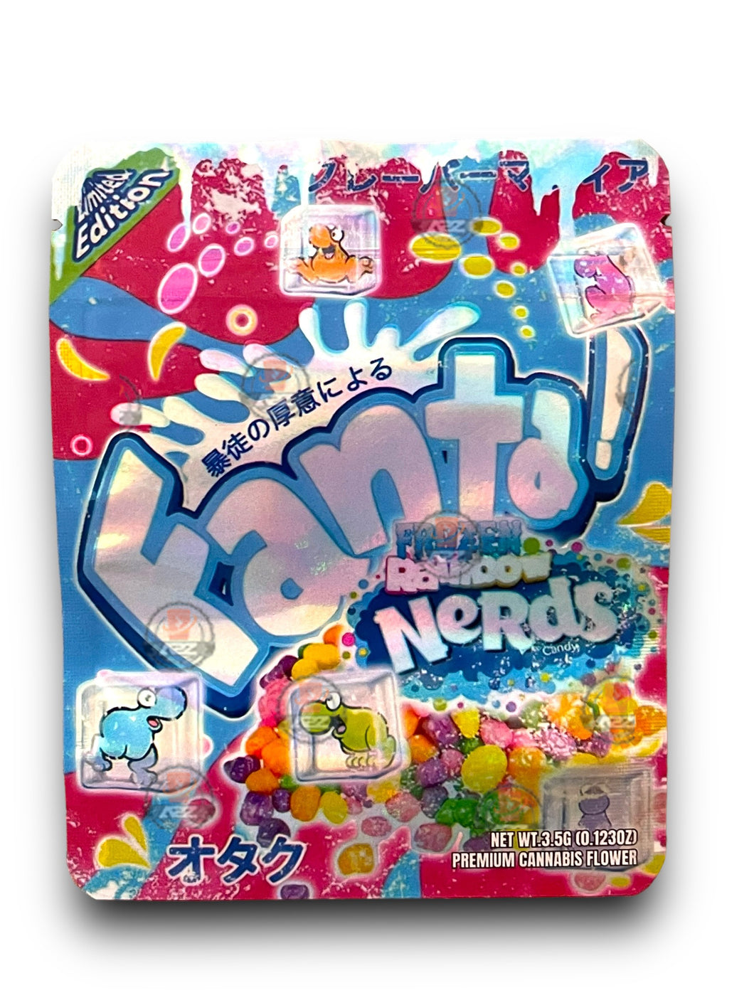 Fanta Frozen Rainbow Nerds 3.5G Mylar Bags Holographic