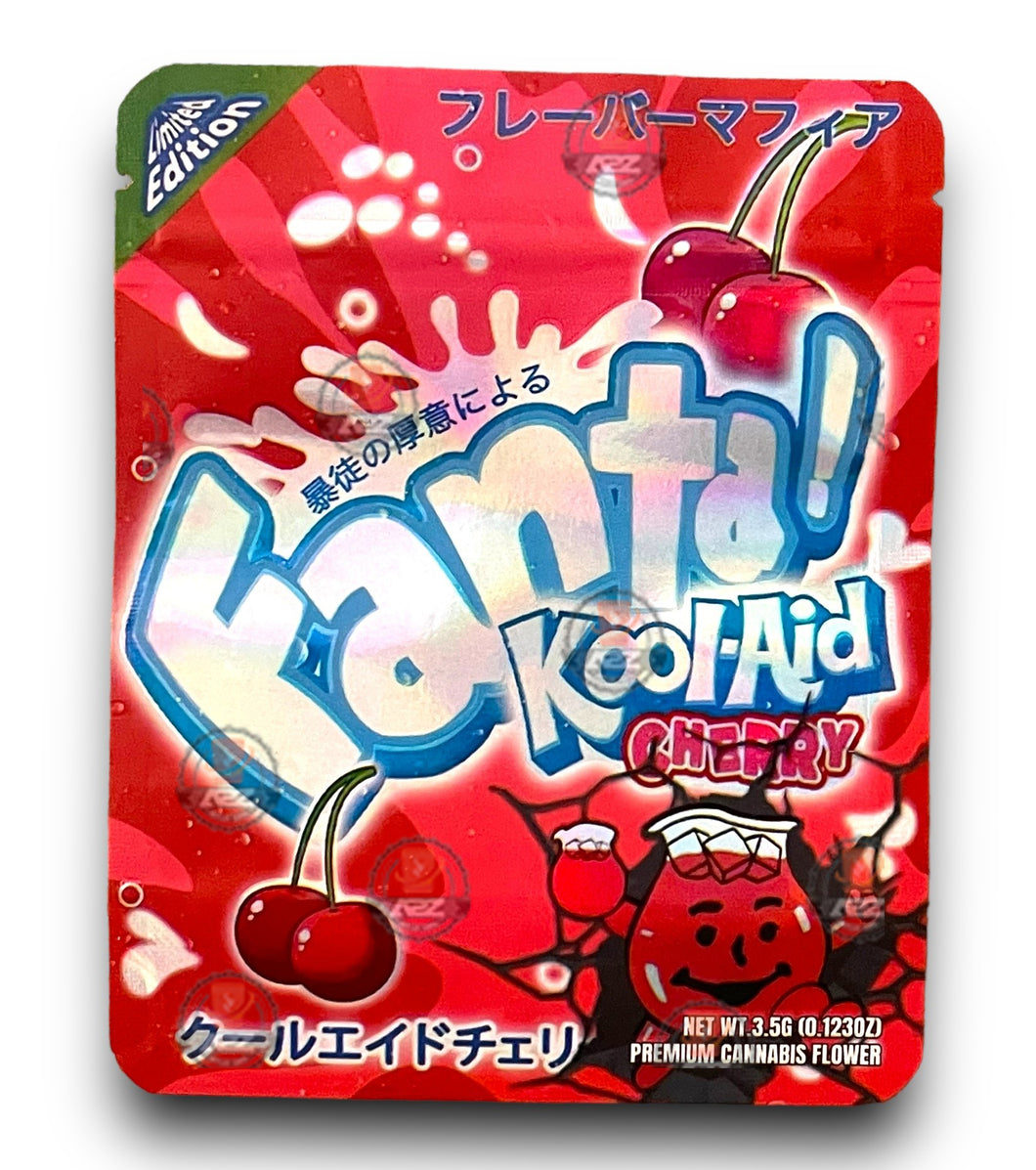 Fanta Kool Aid Cherry 3.5G Mylar Bags Holographic