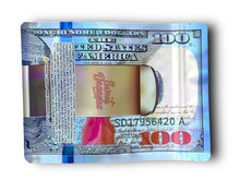 Load image into Gallery viewer, $100 One Hundred Dollar 1 OZ 28G Mylar empty Mylar bag 1 ounce (50 Count) - Black Unicorn Hub
