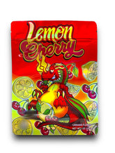 Load image into Gallery viewer, Lemon Cherry 1 OZ 28G Mylar empty Mylar bag 1 ounce (50 Count) - Black Unicorn Hub
