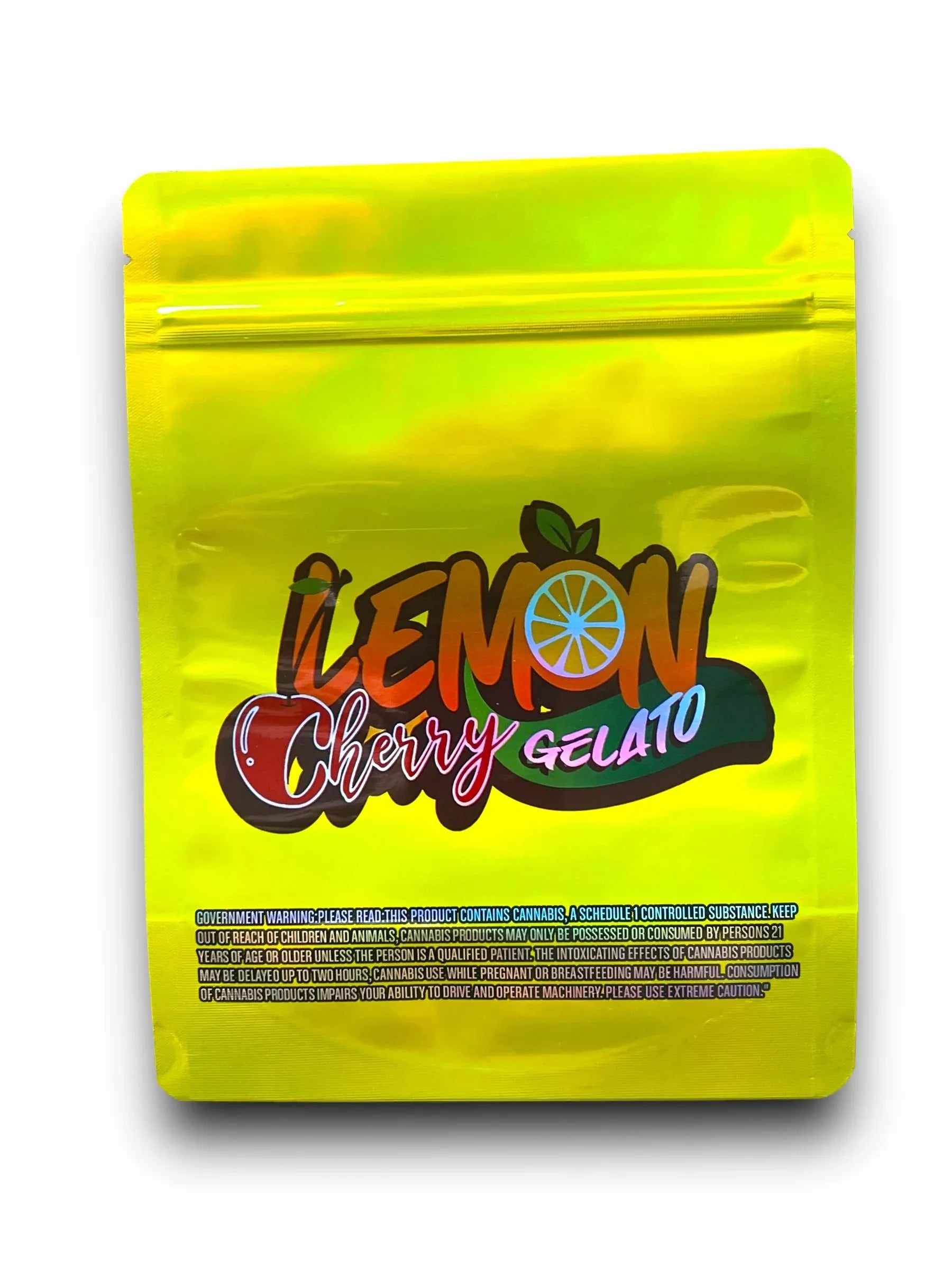 Lemon Cherry Gelato 1 OZ 28G Mylar empty Mylar bag 1 ounce (50