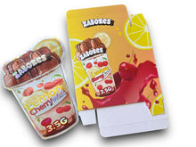 Load image into Gallery viewer, Zabores Lemon Cherry Twist Mylar Bags with Boxes 3.5g Box Packaging Holographic
