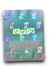 Load image into Gallery viewer, Razzles Nerds Cupcakes 3.5G Mylar Bags Holographic Mylar Packaging
