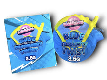 Load image into Gallery viewer, Bubblicious Blue Raspberry Twist Mylar Bags with Boxes 3.5g Box Packaging Holographic
