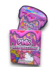 Load image into Gallery viewer, Pink Marshmallow Mylar Bags with Boxes 3.5g Box Packaging Holographic
