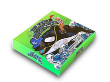 Load image into Gallery viewer, Teds Budz Blue Shamu Mylar Bags with Boxes 3.5g Box Packaging Holographic
