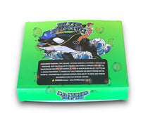 Load image into Gallery viewer, Teds Budz Blue Shamu Mylar Bags with Boxes 3.5g Box Packaging Holographic
