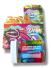 Load image into Gallery viewer, Drip Snowcaps  16-1oz Plastic Jars - Varity Pack 16 Flavors in box 1 pound with outer box Empty Jars
