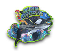 Load image into Gallery viewer, Teds Budz Blue Shamu Mylar Bags with Boxes 3.5g Box Packaging Holographic
