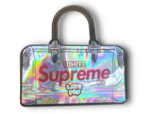 Load image into Gallery viewer, White Supreme Lato Pop Mylar Bags 3.5g Holographic
