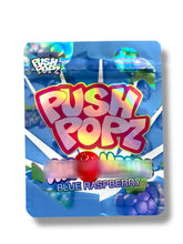 Load image into Gallery viewer, Push Popz Blue Raspberry 3.5g Mylar Bag- Packaging Only
