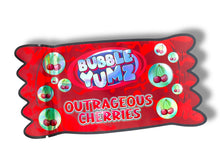 Load image into Gallery viewer, Bubble Yumz Outrageous Cherries Mylar Bag 3.5g shape bag
