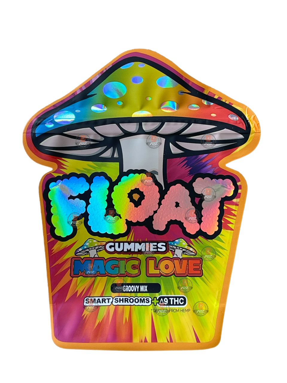 Float Gummies Magic Love Mylar bags 3.5G Holographic Packaging Only