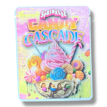 Load image into Gallery viewer, Sprinklez Candy Cascade 3.5G Mylar Bags -With stickers and label
