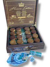 Load image into Gallery viewer, Whole Melt Havana 1oz Glass Jars - Varity Pack 16 Strains in box Empty Jars
