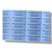 Load image into Gallery viewer, Sprinklez Dazzle Bomb Crumble 3.5G Mylar Bags -With stickers and label
