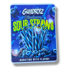 Load image into Gallery viewer, Sprinklez Blueberry Sour Straws 3.5G Mylar Bags -With stickers and label
