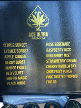 Load image into Gallery viewer, Black Ace Ultra Premium 1oz Glass Jars - Varity Pack 16 Strains in box Empty Jars
