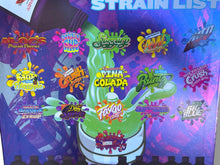 Load image into Gallery viewer, Persy Snowcaps Cough Syrup 16-1oz Plastic Jars - Varity Pack 16 Flavors in box 1 pound Empty Jars
