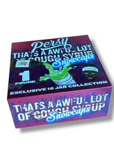 Load image into Gallery viewer, Persy Snowcaps Cough Syrup 16-1oz Plastic Jars - Varity Pack 16 Flavors in box 1 pound Empty Jars
