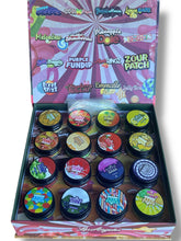 Load image into Gallery viewer, Whole Melt Candy Edition 1oz Glass Jars - Varity Pack 16 Strains in box Empty Jars
