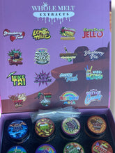 Load image into Gallery viewer, Whole Melt Sprinklez Edition 1oz Glass Jars - Varity Pack 16 Strains in box Empty Jars
