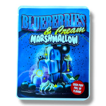Load image into Gallery viewer, Blueberries &amp; Cream Marshmallow 3.5G Mylar Bags -With stickers and label
