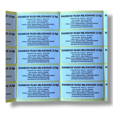 Load image into Gallery viewer, Sprinklez Rainbow Rush Milkshake 3.5G Mylar Bags -With stickers and label
