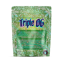 Load image into Gallery viewer, Tripple OG Holographic Mylar bag 3.5g - For Flower- Black Unicorn
