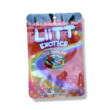 Load image into Gallery viewer, Liitt Exotics Sour Brite Neon Crawlers 3.5g Mylar Bag 1000MG (Packaging Only)
