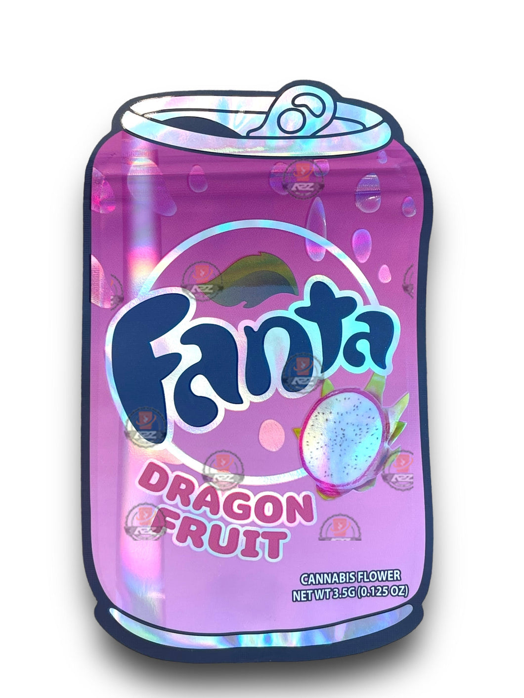 Fanta Dragon Fruit 3.5G Mylar Bags Holographic