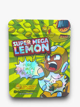 Load image into Gallery viewer, Super Mega Lemon Pure Lemon Blast 3.5G Mylar Bags Holographic
