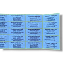 Load image into Gallery viewer, Sprinklez Zero Permanent Candy 3.5G Mylar sticker Bags -With stickers and label
