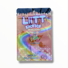 Load image into Gallery viewer, Liitt Exotics Sour Sour Aqua Worms 3.5g Mylar Bag 1000MG (Packaging Only)
